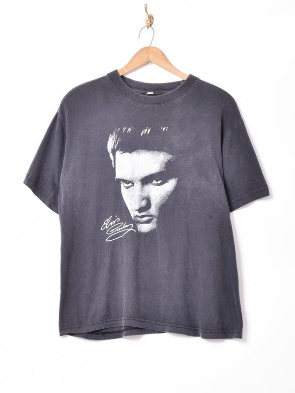Elvis Aron Presley プリントTシャツ