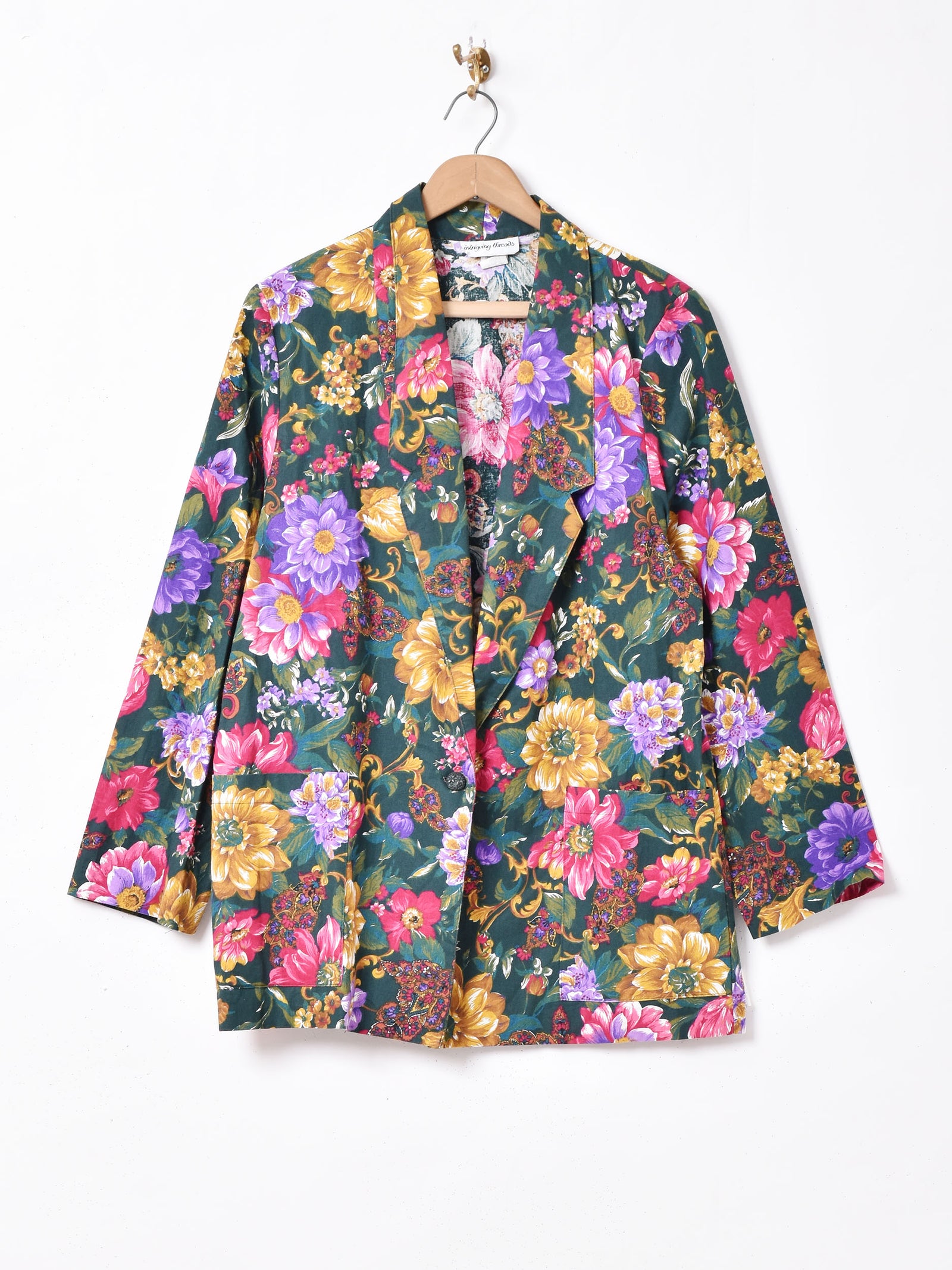 アメリカ製 花柄 コットンジャケット – 古着屋Top of the Hillの