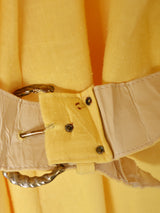アメリカ製 ベルト付き オープンカラー 半袖ワンピース