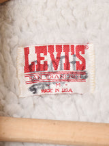 アメリカ製 Levi's パッチ付き ボア デニムジャケット