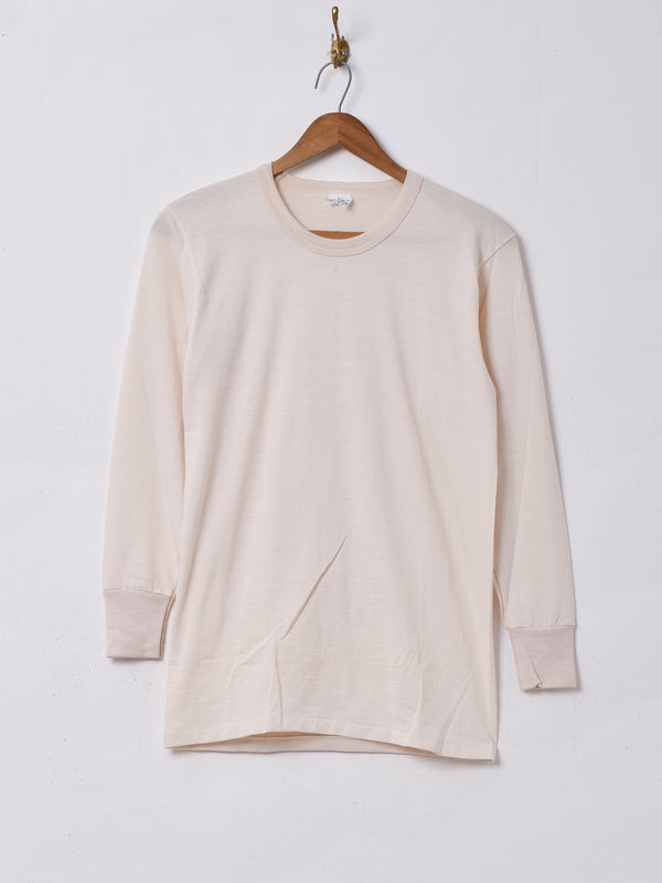 ウール混サーマルトップス