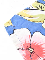 花柄 半袖 オープンカラーシャツ