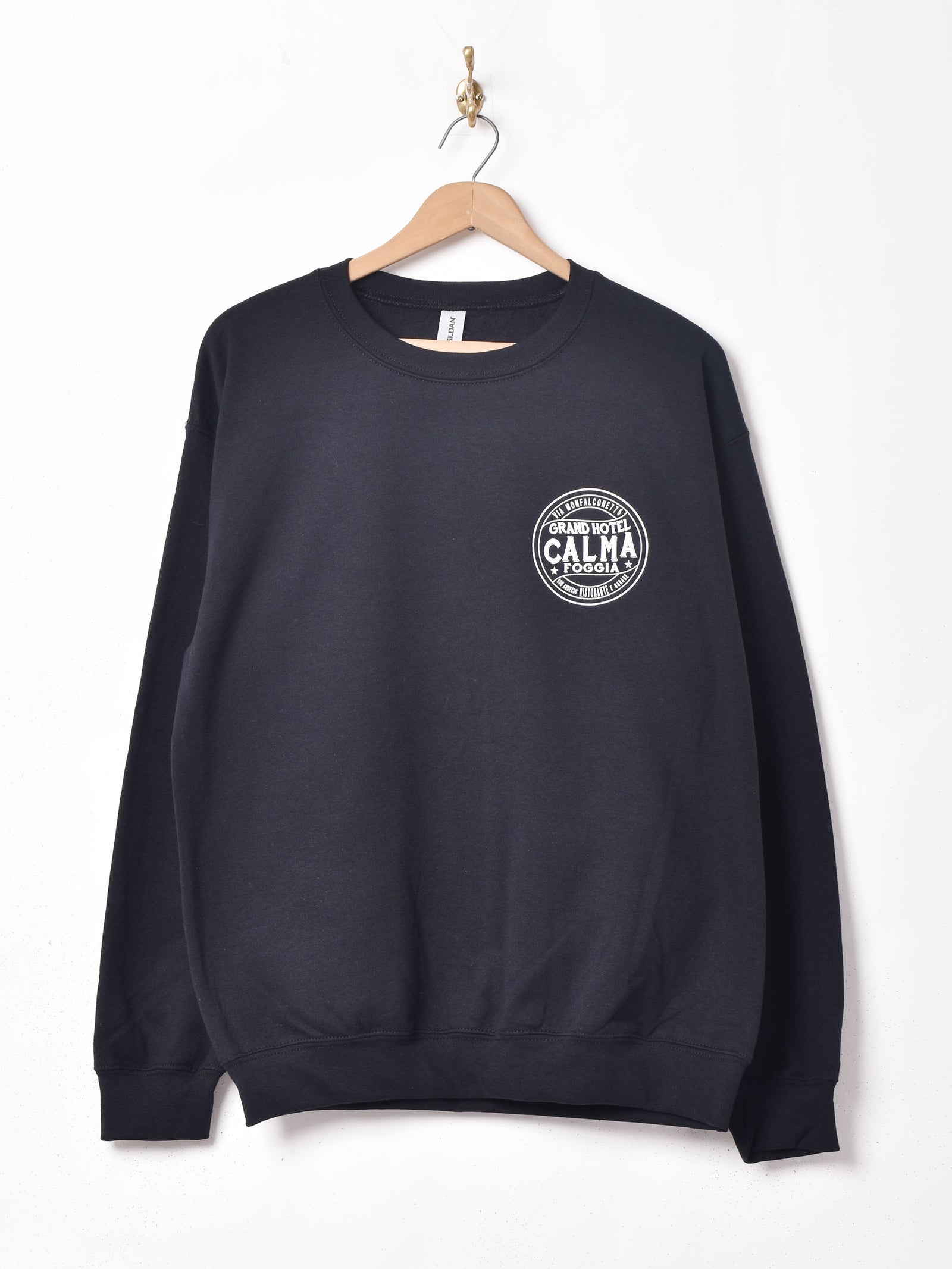 HOTEL OLYMPIA リボンロゴクルースウェット　野村訓市 3色展開】 CALMA プリントスウェットシャツ – 古着屋Top of the
