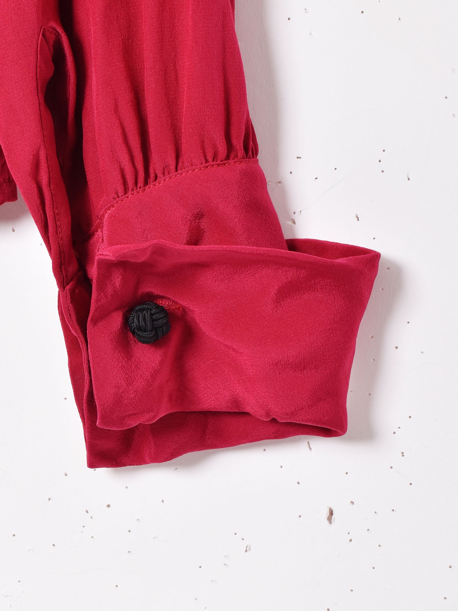 Calvin Klein フリルデザイン 長袖 シルクブラウス – 古着屋Top of the 