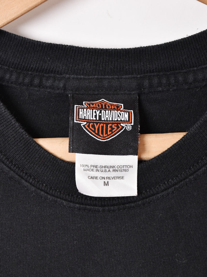 アメリカ製 Harley Davidson バックプリントTシャツ