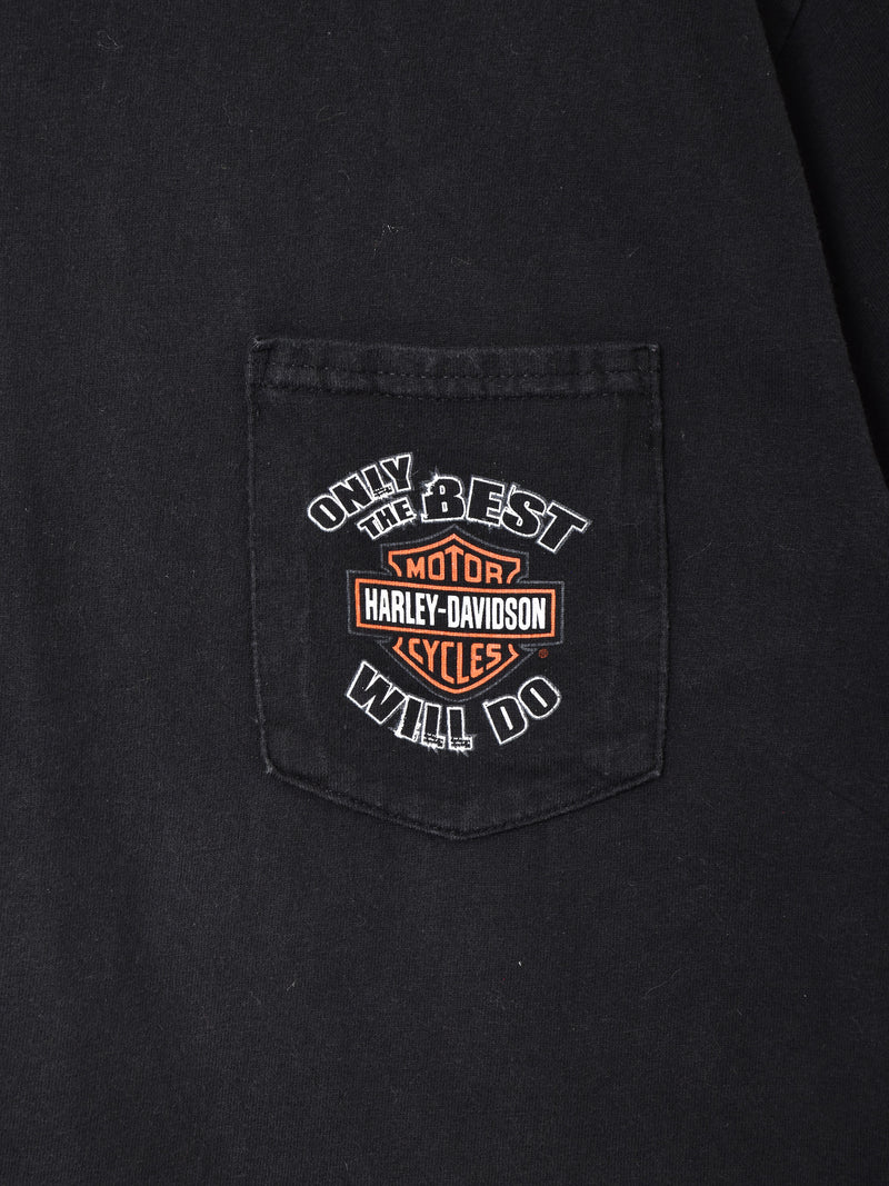 アメリカ製 Harley Davidson バックプリントTシャツ