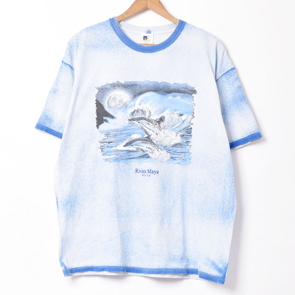 labyrins tシャツ　イルカ Labyrins Two Dolphin Tshirt White | Shury