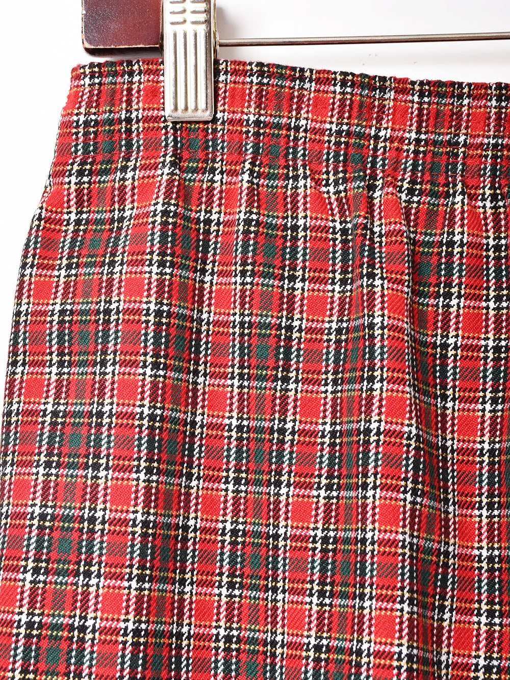 90s CORTIGIANI イタリア製　リネンパンツ　チェックパンツ　赤色 90s CORTIGIANI イタリア製 リネンパンツ チェックパンツ 赤色