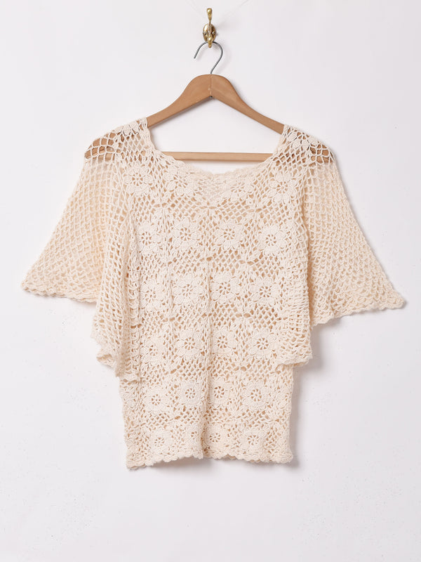 フラワークロシェ トップス