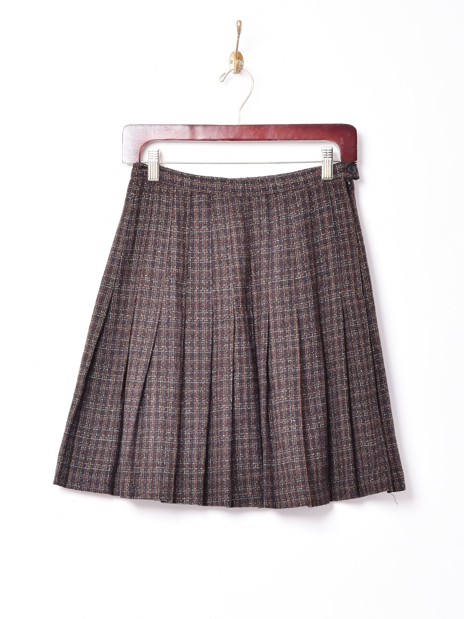 A.F. VANDEVORSTベルギー製ウール100%プリーツスカート 36 ウール