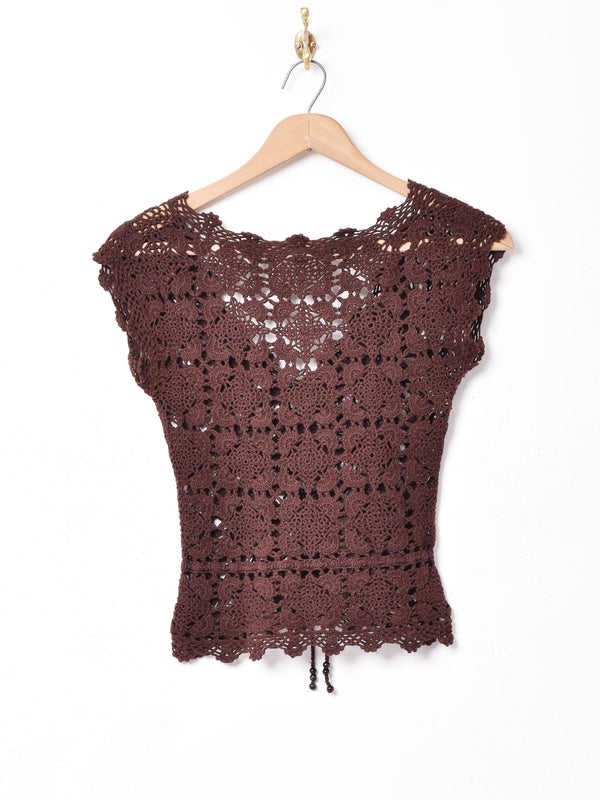 クロシェ ニットトップス