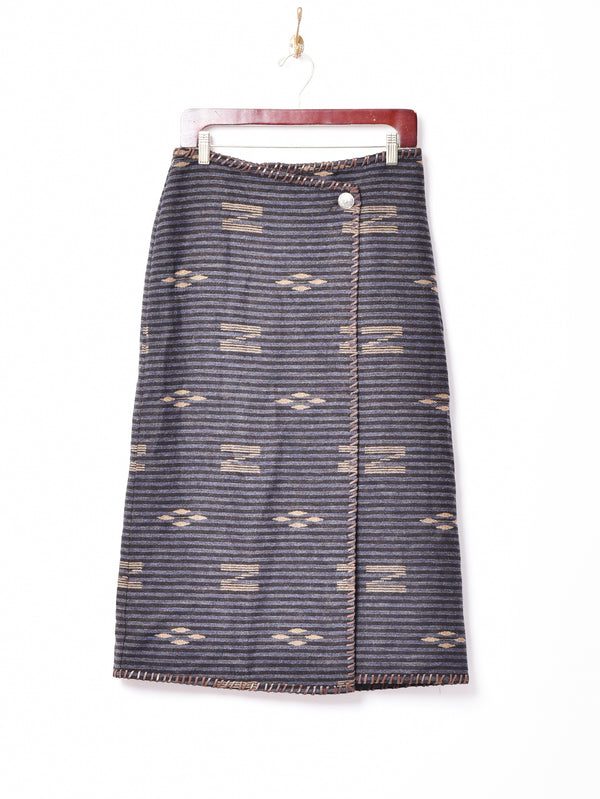 Ralph Lauren ネイティブ柄 ロングウールスカート