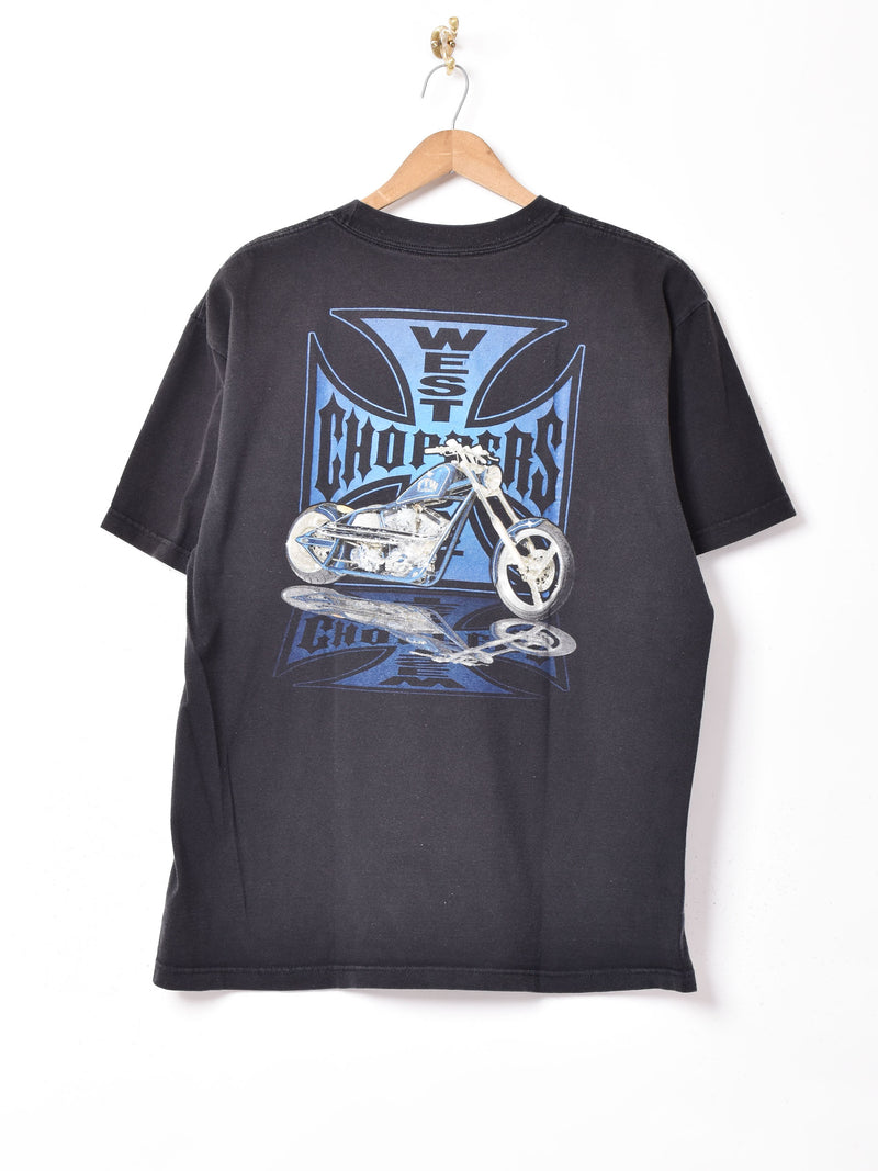 west coast choppers プリントTシャツ