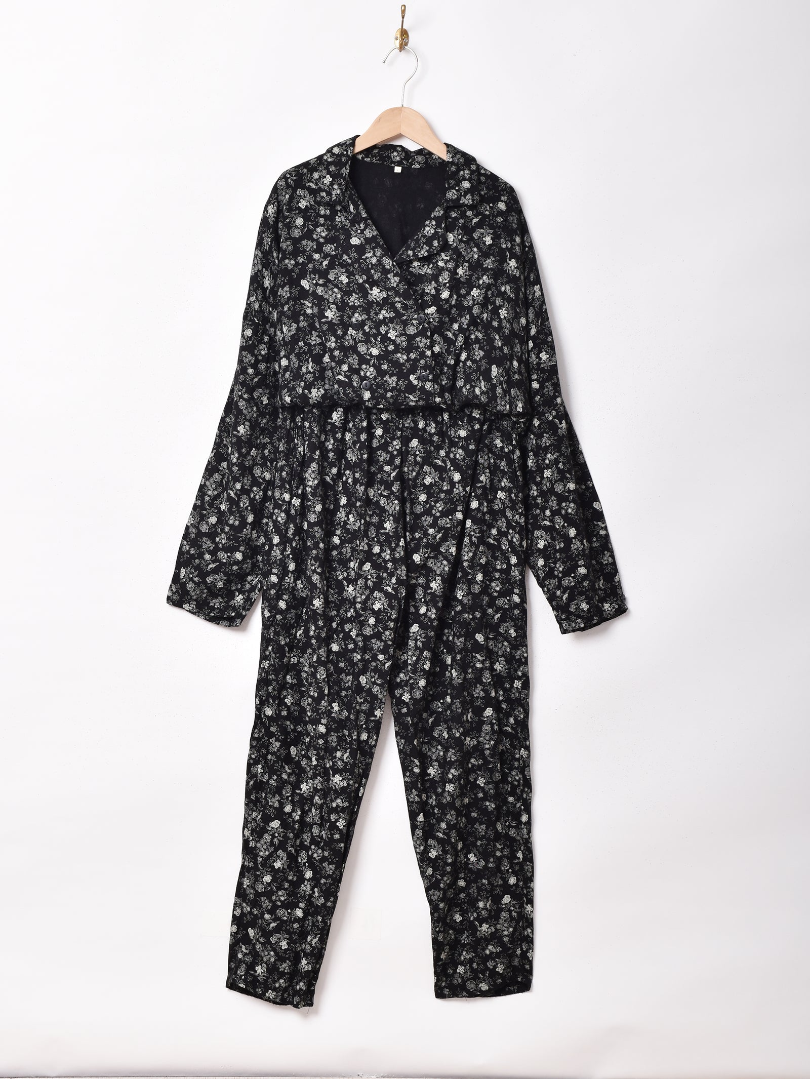 花柄オールインワン緑 今だけ送料無料！【予約販売】小花柄オールインワン#グリーン