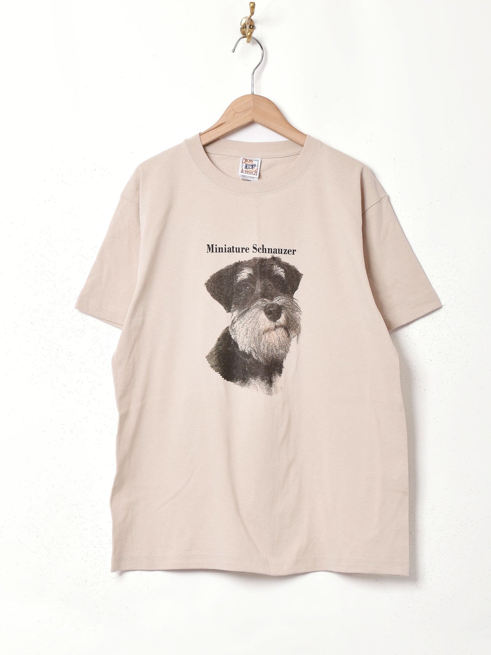 シュナウザー 両面プリント Tシャツ ベージュ B03_2239_5d67f886-ee05-48f4-