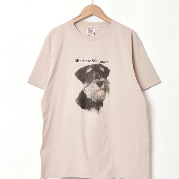 シュナウザー 両面プリント Tシャツ ベージュ B03_2241_93ff8c9d-a210-4a31-
