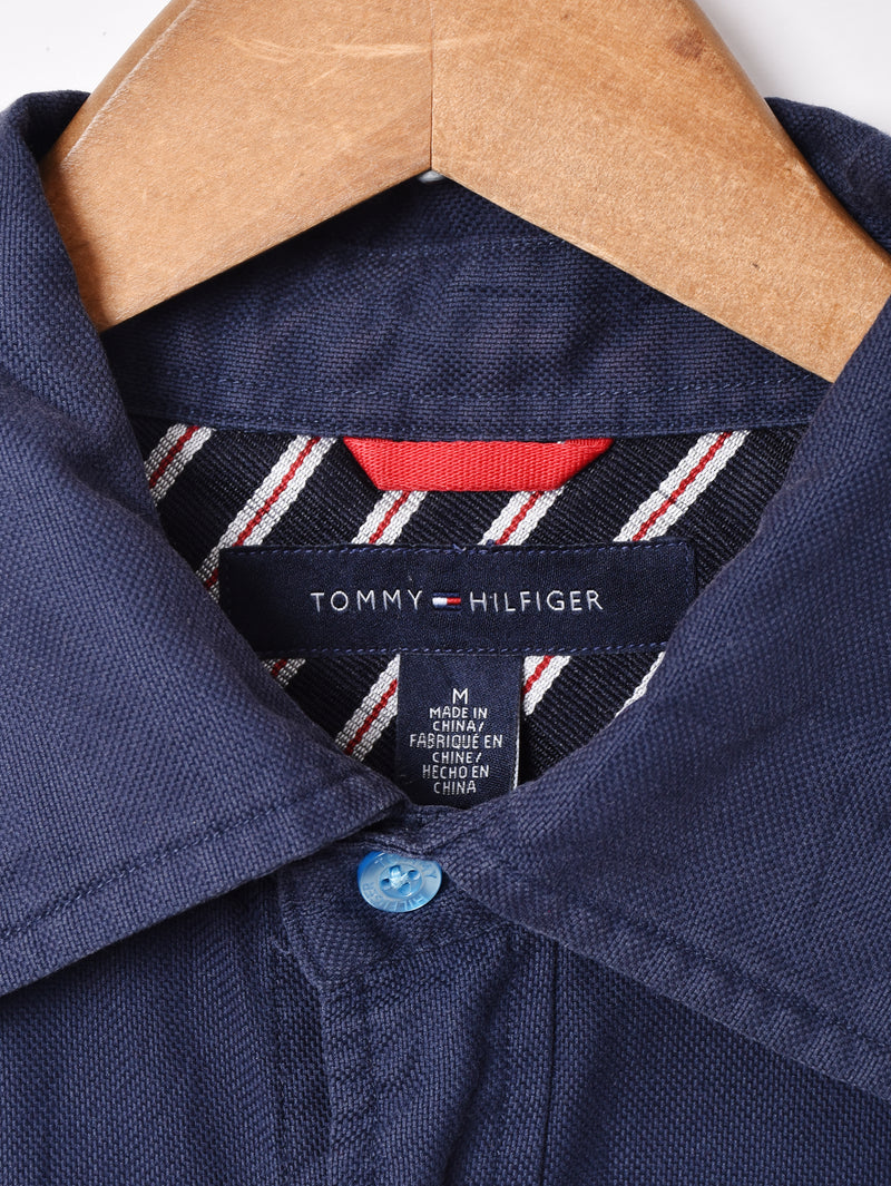 TOMMY HILFIGER カラーボタン長袖シャツ