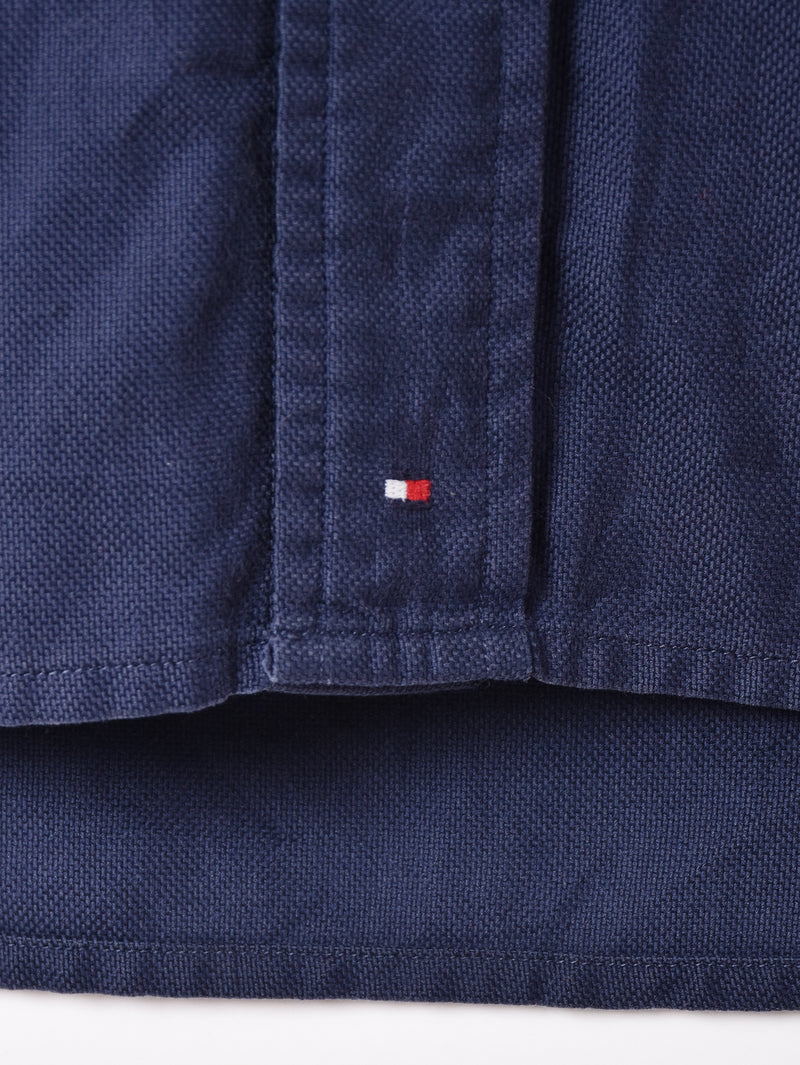 TOMMY HILFIGER カラーボタン長袖シャツ