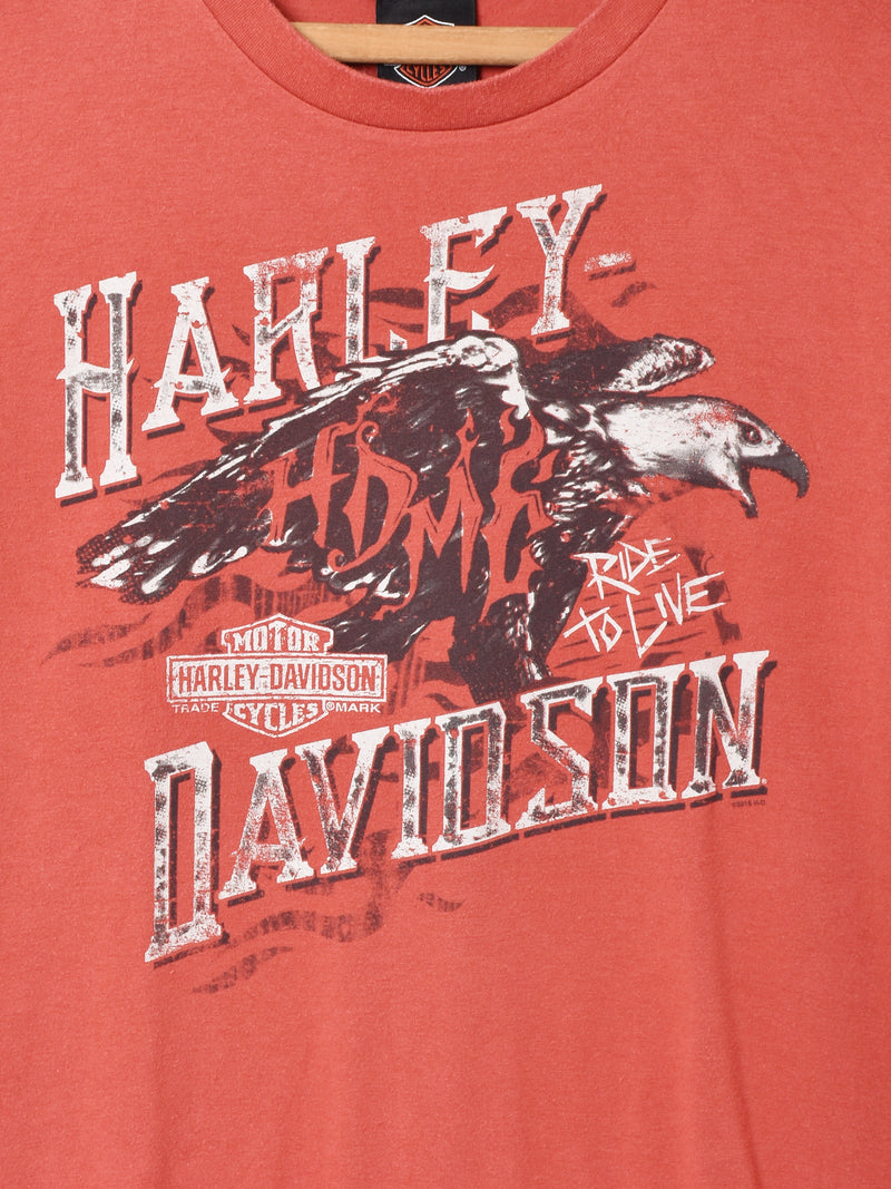 Harley Davidson 両面プリントTシャツ