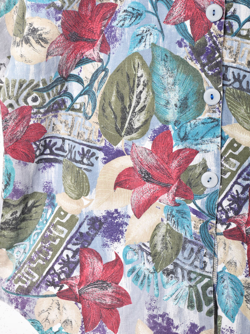 花柄 半袖シャツ