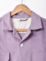 【3色展開】Backersコーデュロイ オープンカラー長袖シャツ