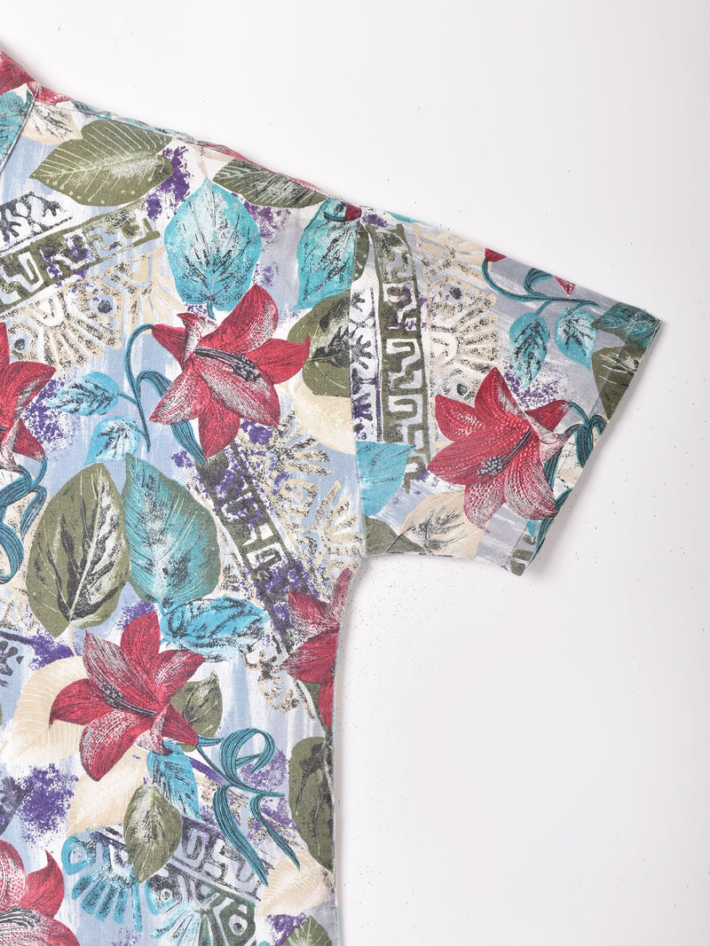 花柄 半袖シャツ