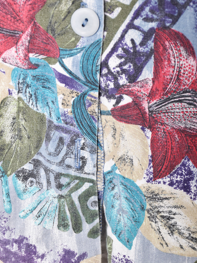 花柄 半袖シャツ