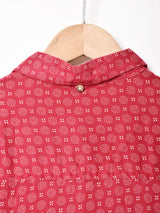 インド綿 総柄 半袖シャツ