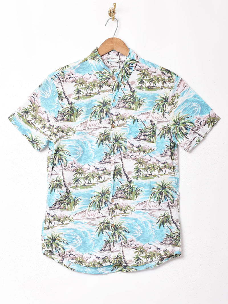 総柄 半袖シャツ