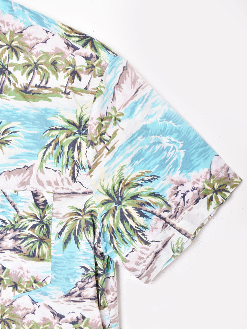 総柄 半袖シャツ