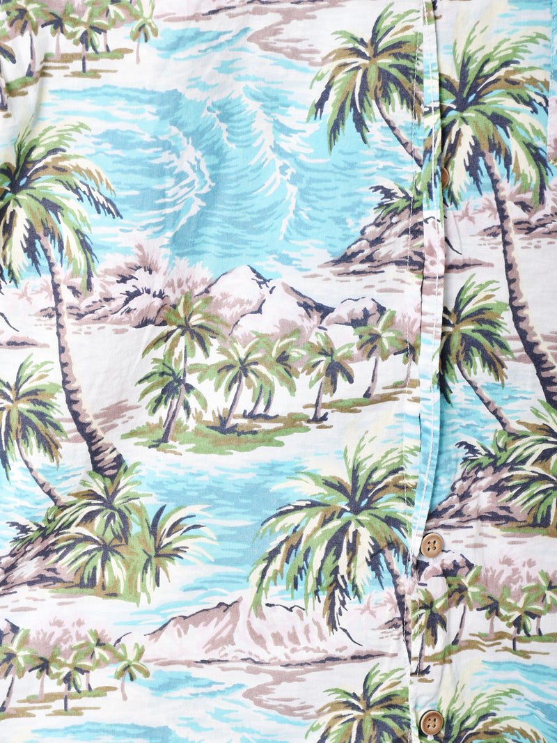 総柄 半袖シャツ