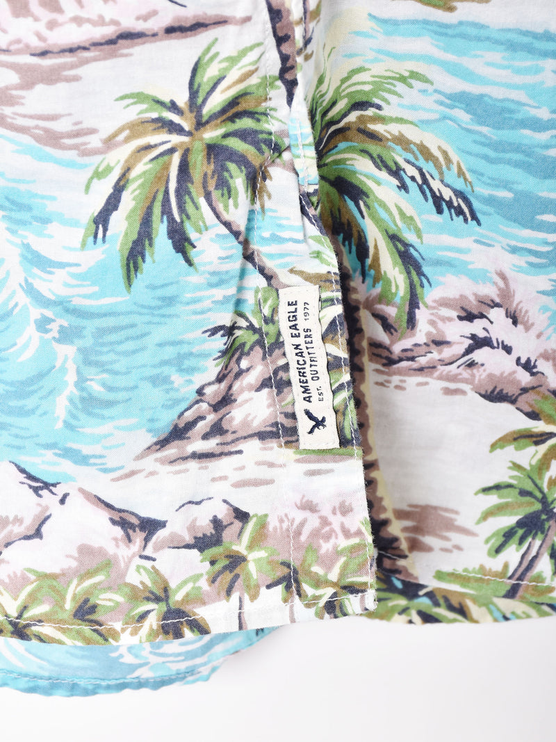 総柄 半袖シャツ