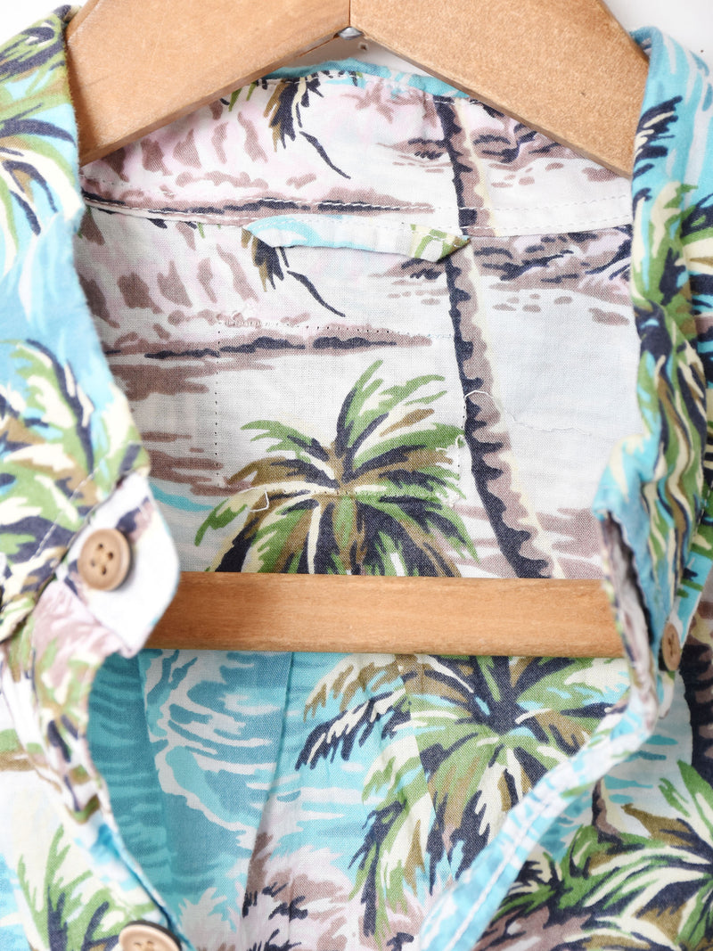 総柄 半袖シャツ