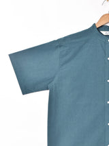 【3色展開】Backers スタンドカラー 半袖シャツ