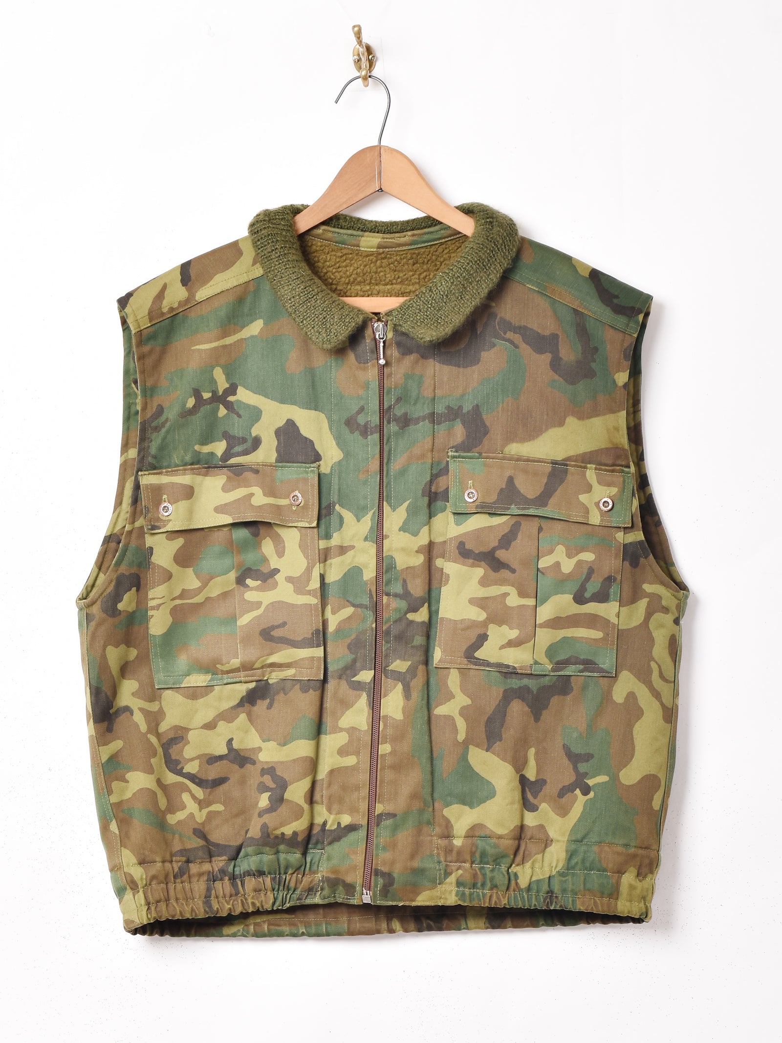 カモフラージュ柄 内ボアベスト – 古着屋Top of the Hillのネット通販