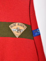 イタリア製 襟付き デザインセーター