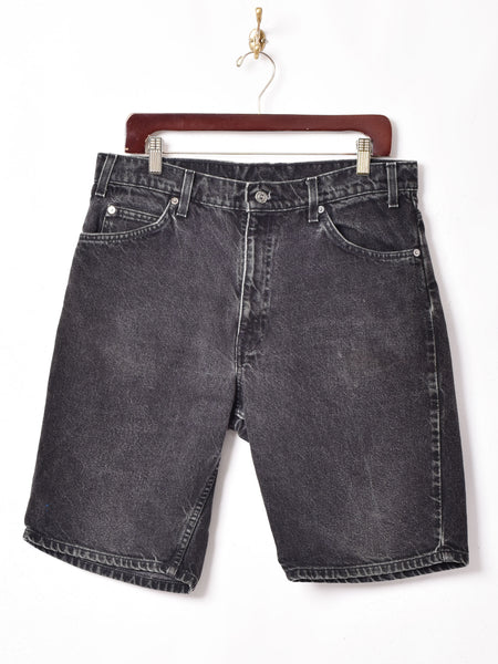 リーバイス 550 W34 ブラック デニム ショート　ハーフ パンツ OVY Levi's 550 ブラックデニムショートパンツ W34 – 古着屋Top of the