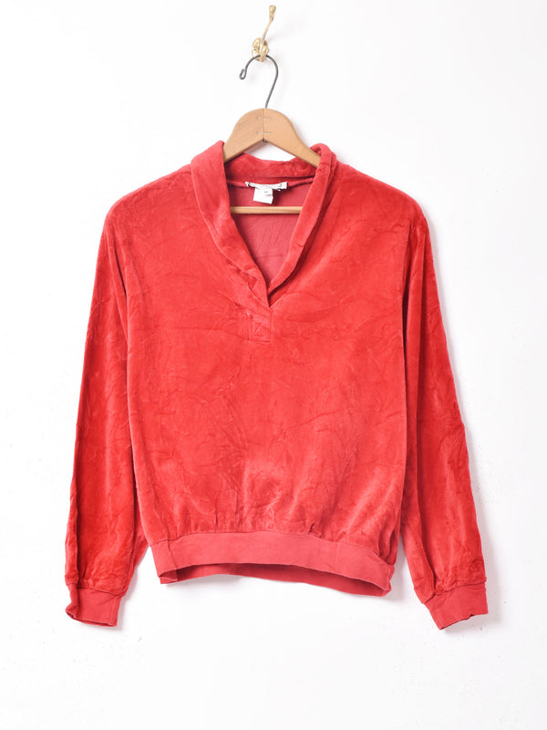 アメリカ製 ベロアリブトップス