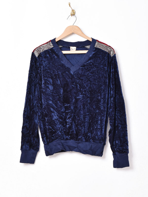 長袖ベロアトップス