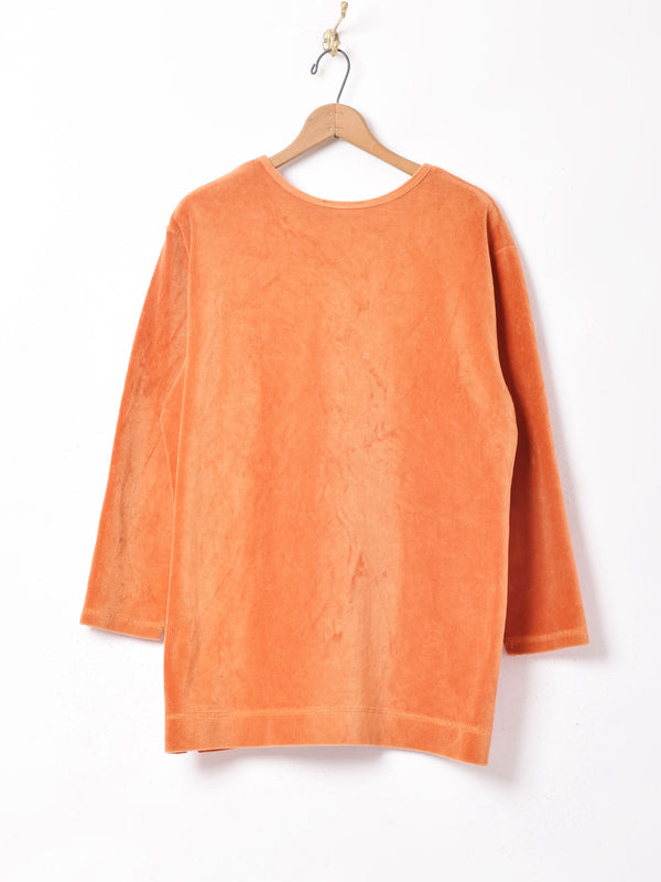 ベロア長袖トップス
