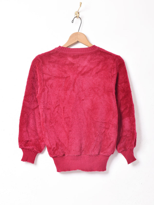 ベロアリブトップス