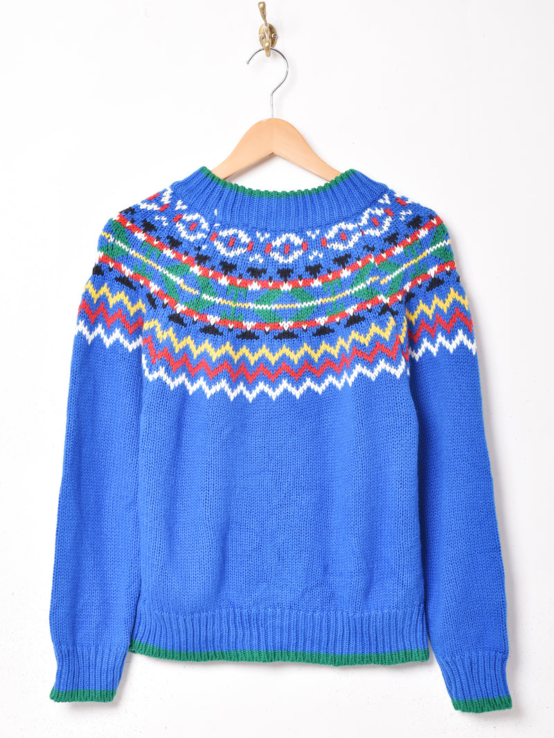 ノルディック風デザイン セーター