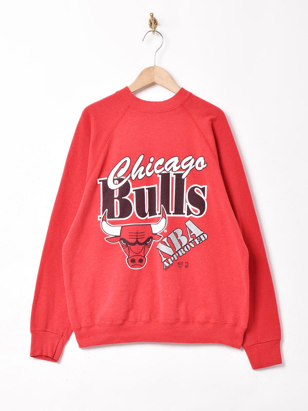 アメリカ製 Chicago Bulls プリントスウェットシャツ