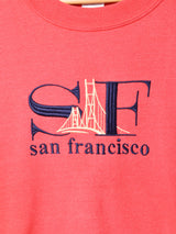 サンフランシスコ 刺繍 スウェットシャツ