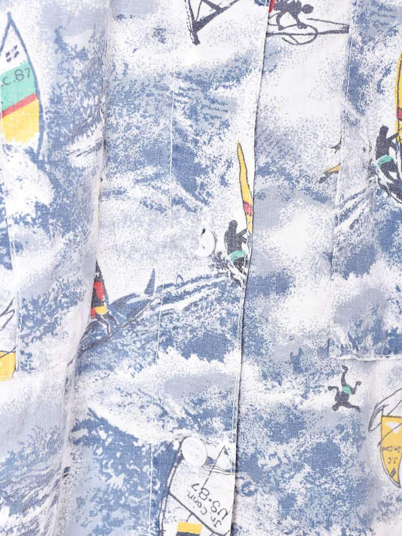 総柄 半袖シャツ