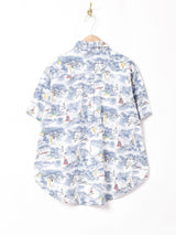 総柄 半袖シャツ