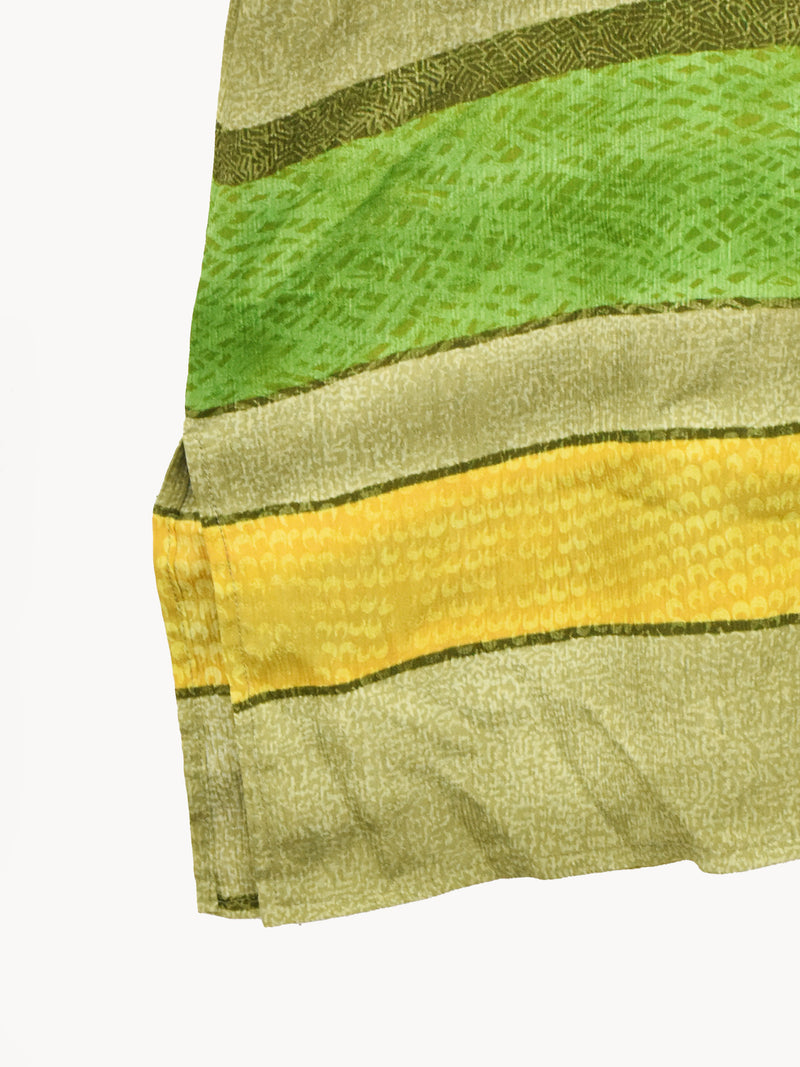 マルチボーダー オープンカラー半袖シャツ