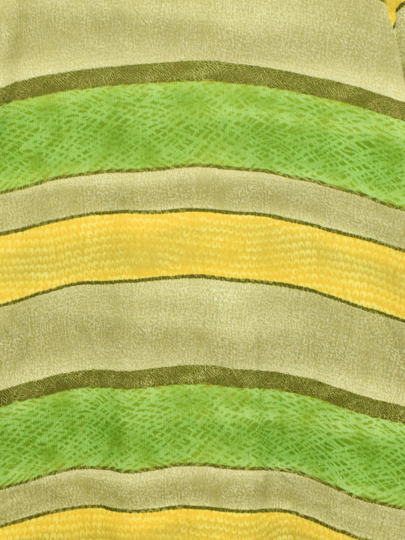 マルチボーダー オープンカラー半袖シャツ