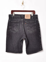 Levi's 550 ブラックデニムショートパンツ W34