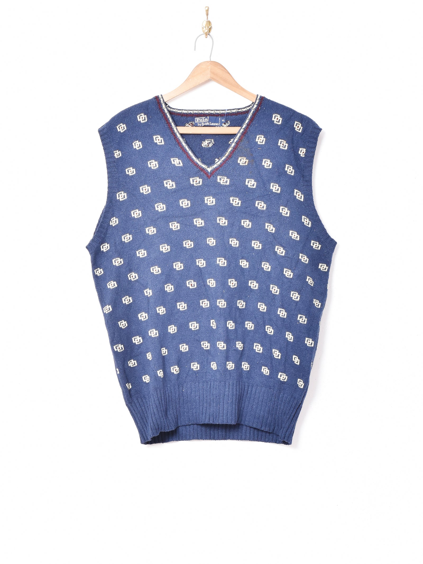 RRL Ralph Lauren 総柄ニットベスト Ralph Lauren 総柄 ニットベスト – 古着屋Top of the Hillのネット通販